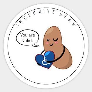 Disability Pride #1: Inclusive Bean Sticker